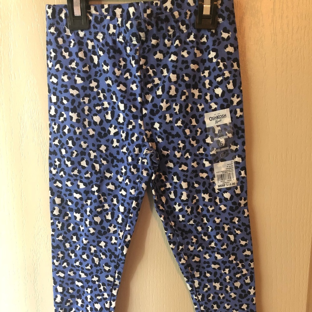 Osh Kosh Girl 6 Cheetah Print Full Length Leggings